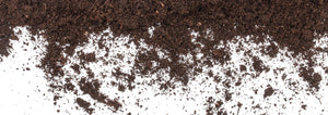 coconut coir on white background