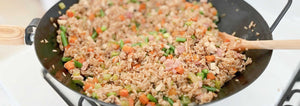 fried rice with fresh vegetables