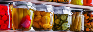 pickled vegetables in jars