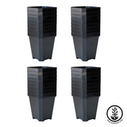 Plastic Nursery Pots - 5 Inch Square - Heavy Duty Reusable