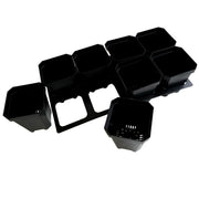 Plastic Nursery Pots - 5 Inch Square and Carrying Tray Insert