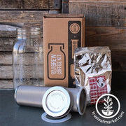 Stainless Steel Cold Brew Coffee and Tea Filter & Lid Kit Contents