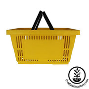 Plastic Shopping Basket - Yellow